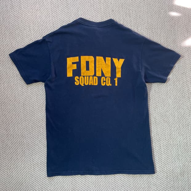 Hanes fdny squad co 1 소방국 반팔티셔츠 