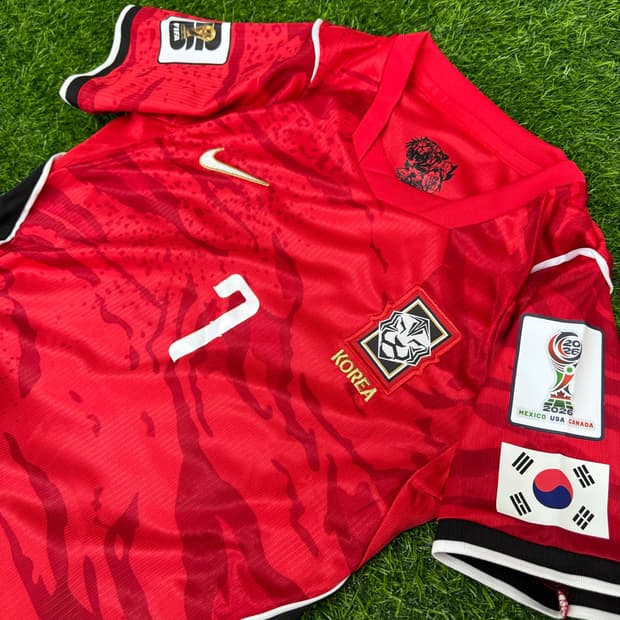 2026월드컵 한국국대 축구유니폼 홈 손흥민 이강인 이재성 국가대표반팔티