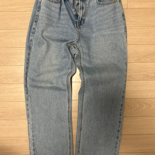 토피 와이드 데님 팬츠