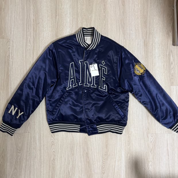 에임레온도르 양면 바시티 자켓 점퍼 M