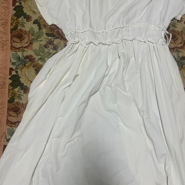 허리 스트링포인트 롱원피스