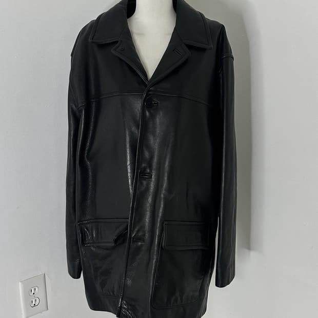 빈티지 코치 가죽코트 xl