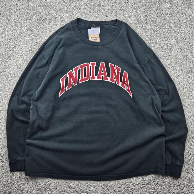 빈티지 인디애나 프린팅 싱글스티치 롱슬리브 ( XL ) / 11655