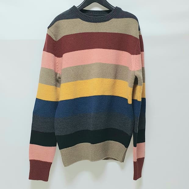 안토니모라토 컬러 스트라이프 니트 M