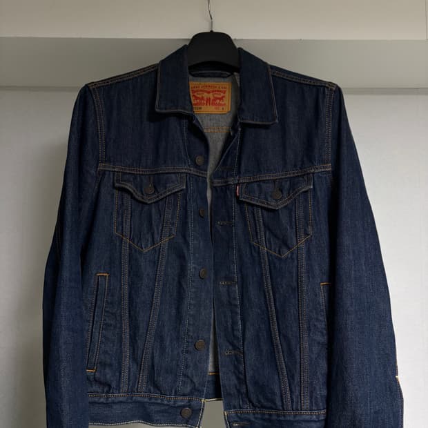 리바이스 타입 3 데님 트러커 자켓 다크 인디고 72334