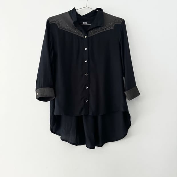 DIESEL hunt beads yoke shirts
