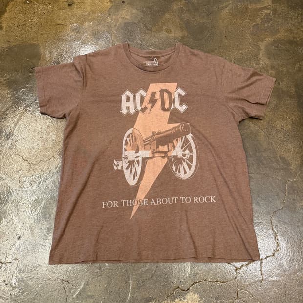 AC/DC 락 밴드티 XL