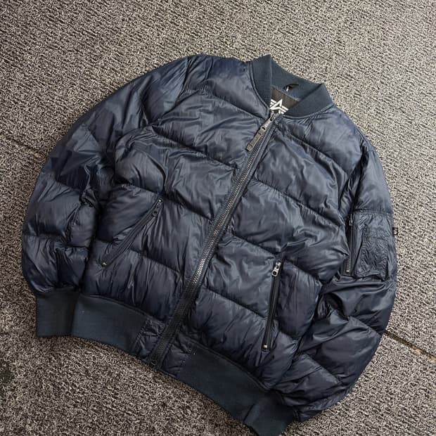 알파인더스트리 MA-1 경량 다운 봄버 점퍼 2876