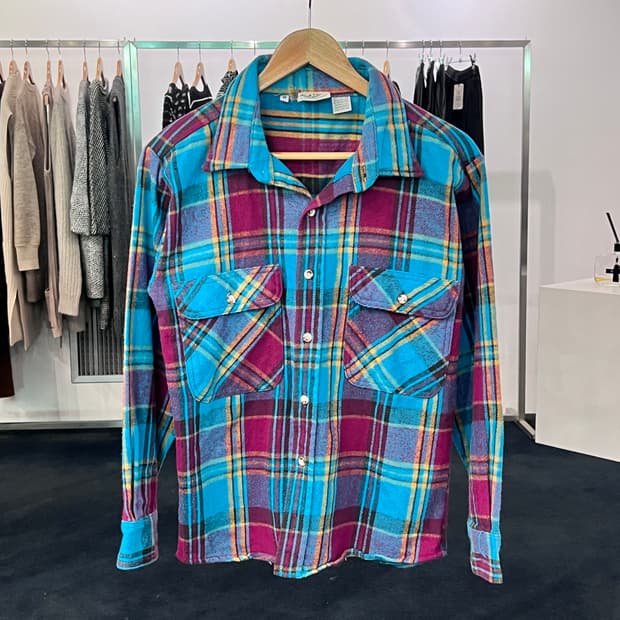 [M] 90s 반 헤우젠 플란넬셔츠 