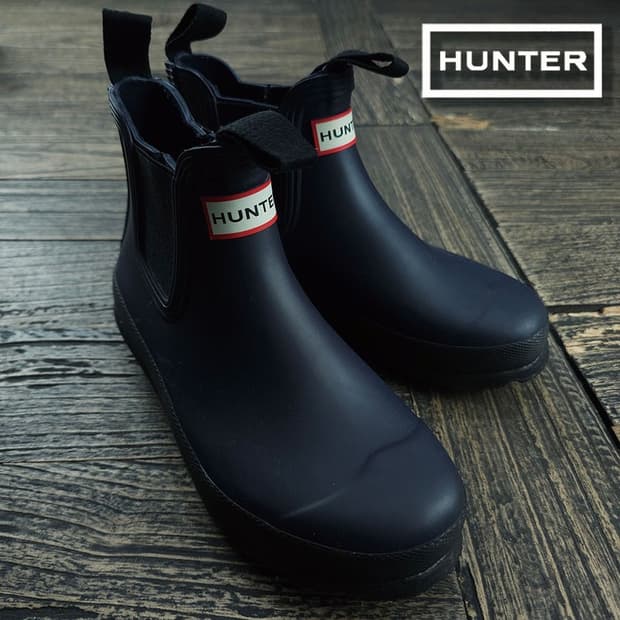 [HUNTER] 헌터 오리지널 첼시 레인부츠 스무스 블랙 M22046