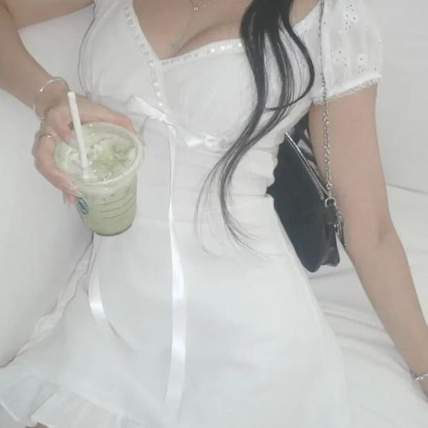 엔젤넘버555 데이지 퍼프 드레스 M daisy puff dress