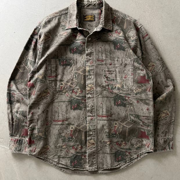 90s Eddie Bauer Scenic Artwork Shirt