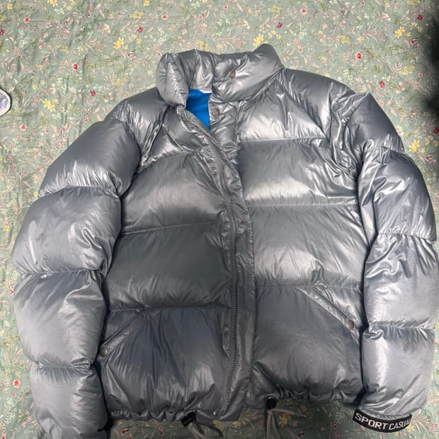 [M]헤리티지플로스 1972 숏패딩 실버