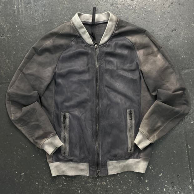 100 시리즈 양가죽 램스킨 블루종 자켓