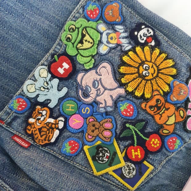 Hysteric Glamour 멜빵 오버롤 팬츠