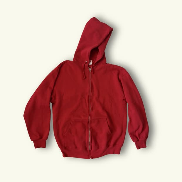 90s Jerzees Blank Zip-up hoodie