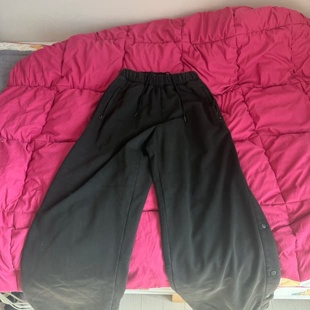 폴리테루 웜업스웻 블리치드 블랙 4사이즈