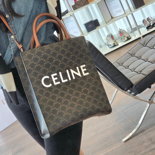 셀린느 트라이엄프 카바스 버티칼 스몰  