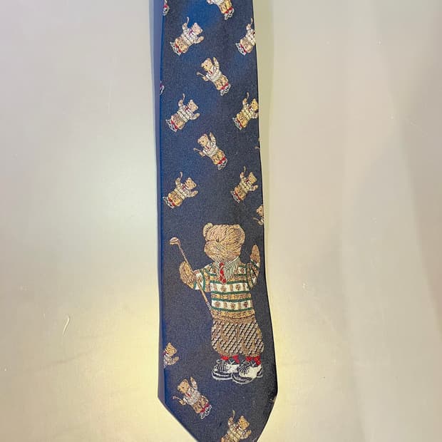 폴로 랄프로렌 폴로베어 실크 넥타이(일본제)