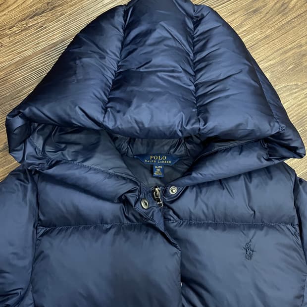 폴로 랄프로렌 덕다운 롱 푸퍼 자켓 네이비