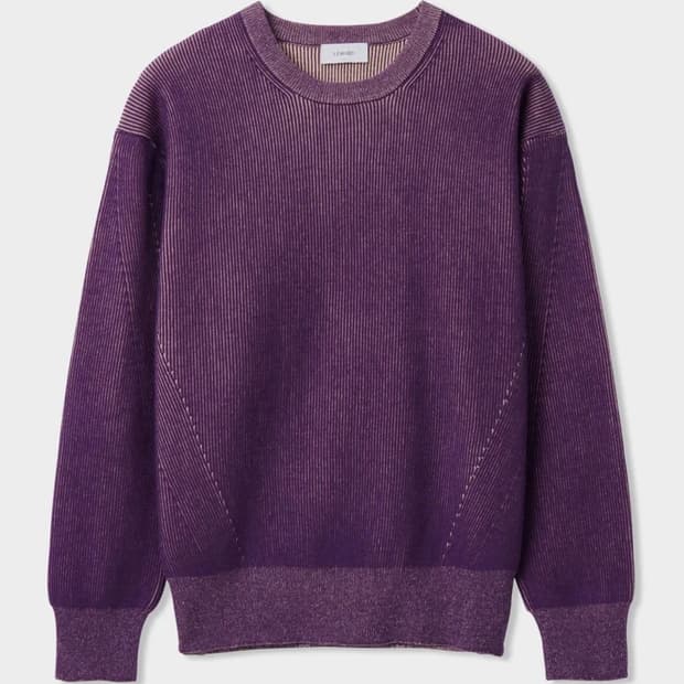 르마드 사선 니트