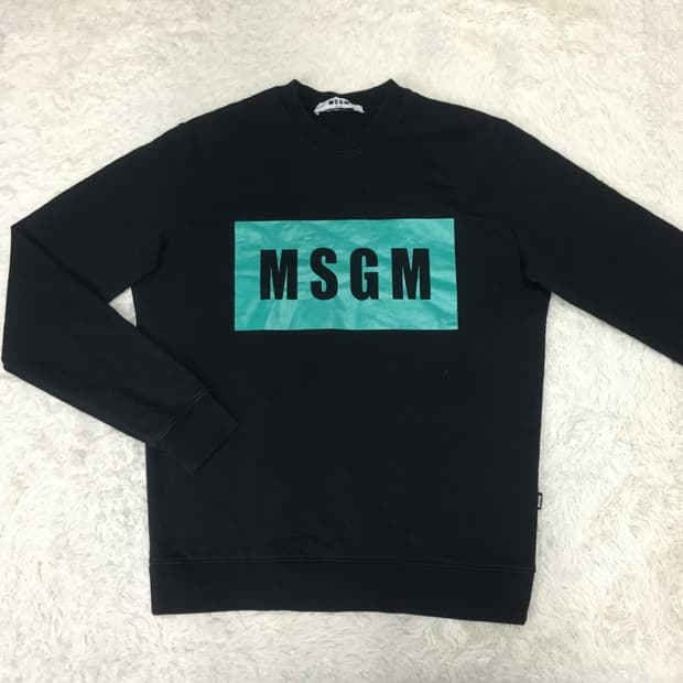 MSGM 여성 빅로고 맨투맨 CC27