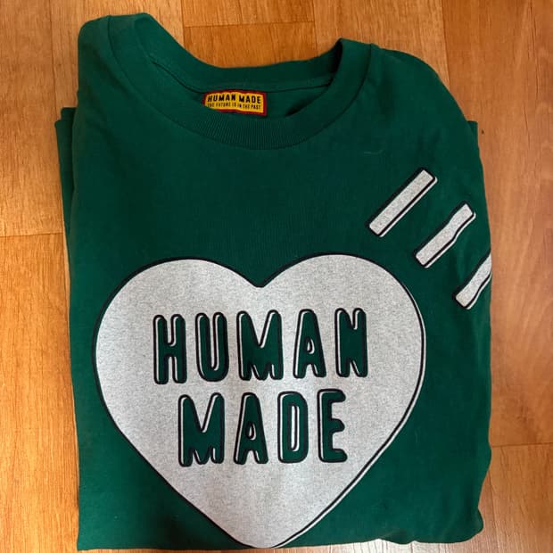 휴먼메이드 롱슬리브 그린 s Human Made