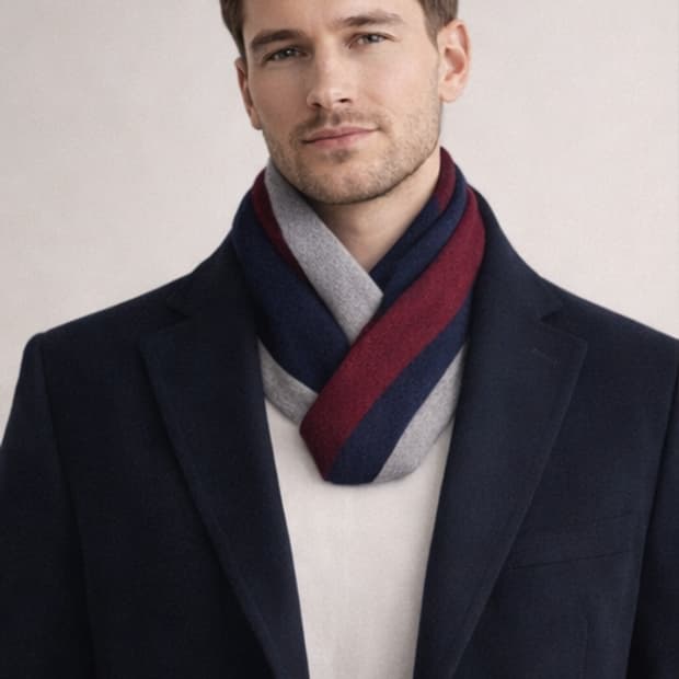 토미힐피거 정품 스트라이프 머플러 독일제 정품택O