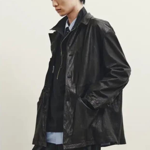 유스 워시드 레더 자켓 L삽니다.