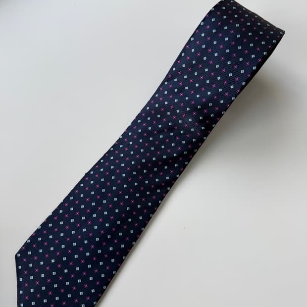 빈티지 실크 넥타이 8.5cm