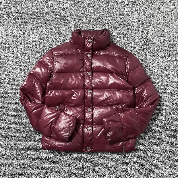빈티지9. 존 갈리아노 (galliano) 다운 패딩 와인 일본빈티지