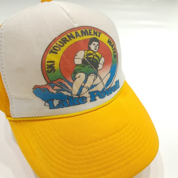 80s Lake Powell Ski 로프 메쉬 트러커캡 P1450