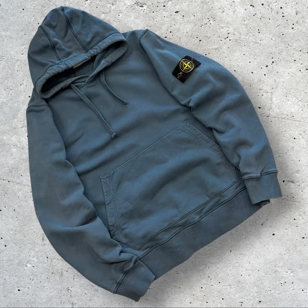 [M] 21FW 스톤아일랜드 미네랄 블루 후드티 D304