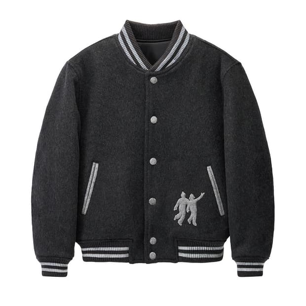 STU 패디드 봄버 자켓 차콜 L