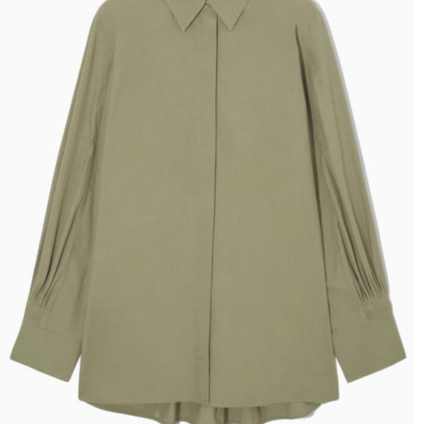 Cos 플리티드 포플린 셔츠 32(새상품)