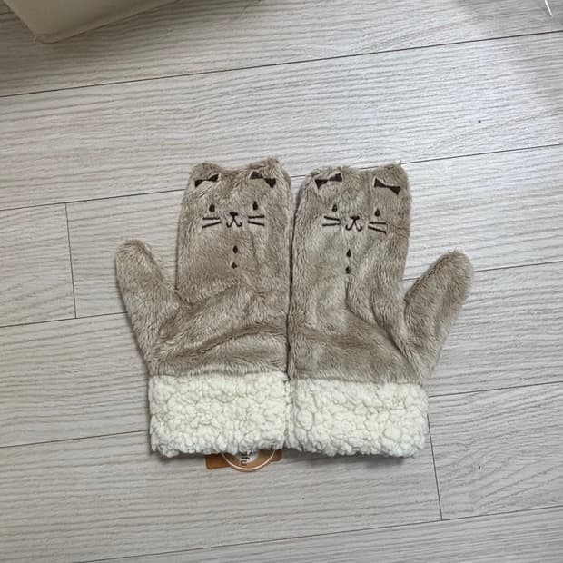 일본 빈티지 고양이 장갑