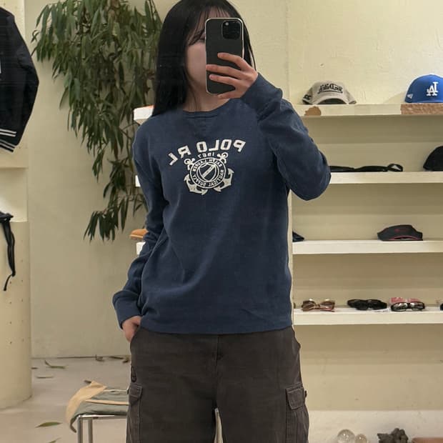 폴로 랄프로렌 로고 프린트 크루넥 맨투맨 U474