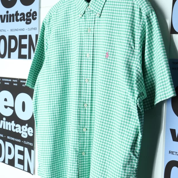 (XL-2XL) 폴로 랄프로렌 반팔셔츠 남방 USA 무지-H31301