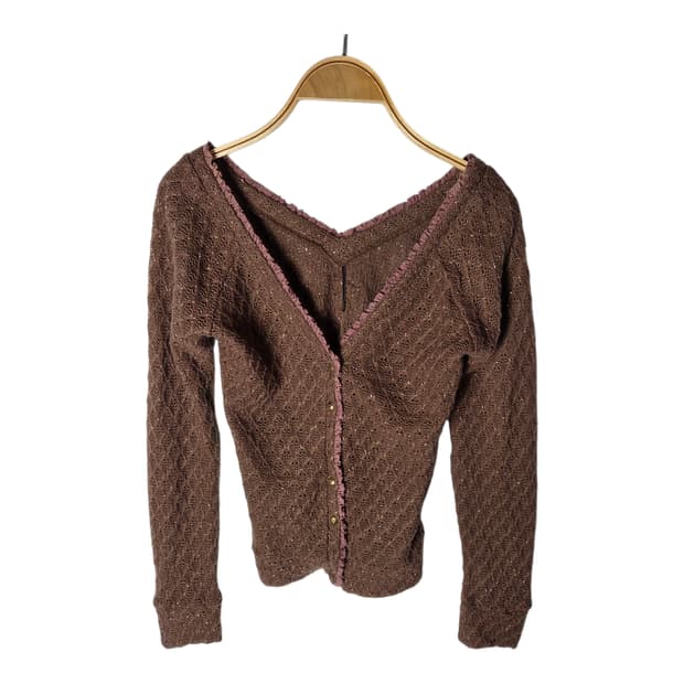 [LIZ LISA] 고전 리즈리사 라떼 브라운 가디건