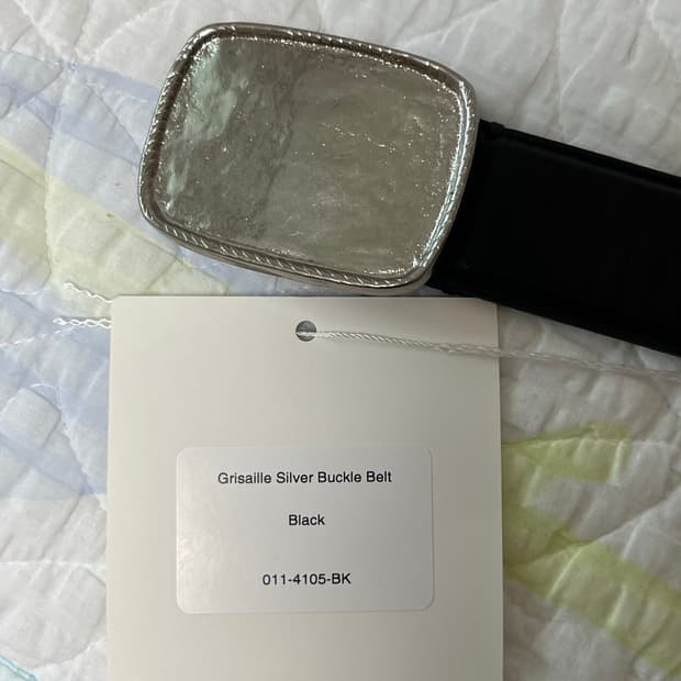 vujade grisaille silver bucklebelt 부자데벨트