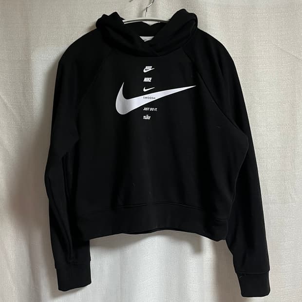 나이키 빅스우시 크롭 후드 티셔츠 80