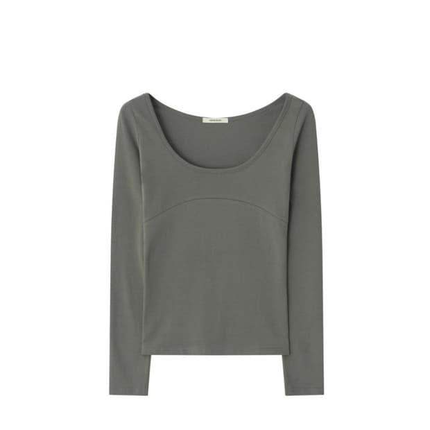 아모르샤이 Line Long Sleeve - Khaki