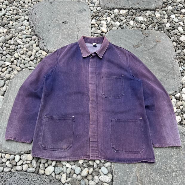 HARD FADED VINTAGE WASHING 빈티지프렌치워크자켓  