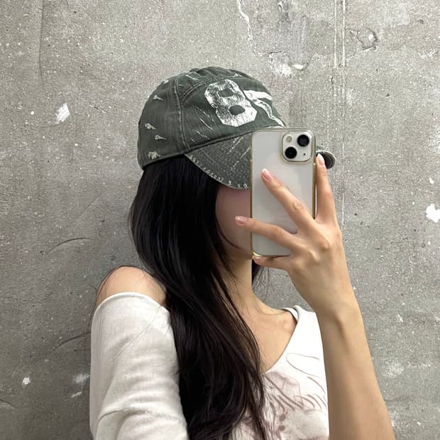 Diesel 디젤 데님 데미지 캡 