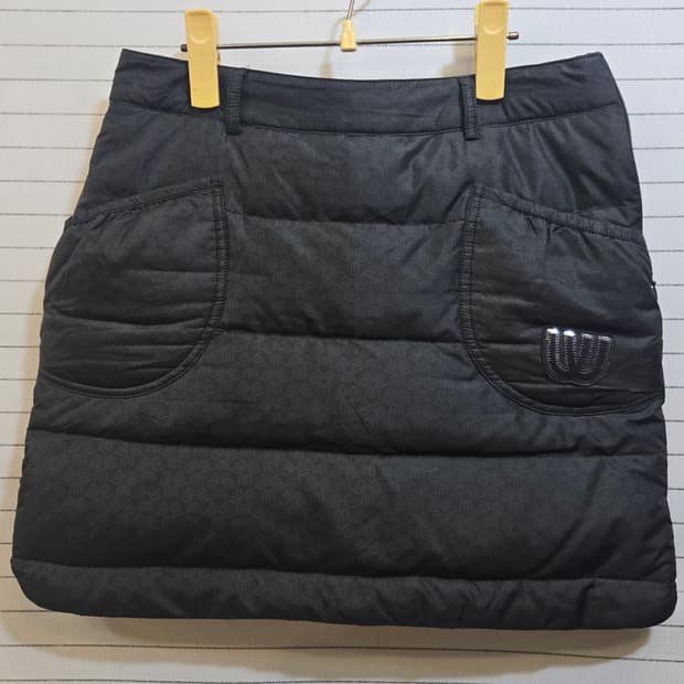 Mu 패딩골프 치마블랙