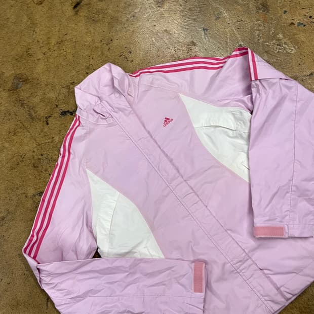 [정품/S] 아디다스 핑크 바람막이 b17