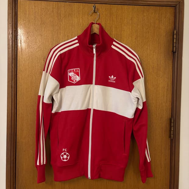 아디다스 페루 축구 국가대표팀 트랙탑 레드