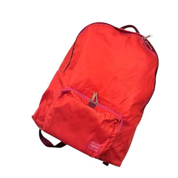 포터 패커블 럭색 백팩 스칼렛