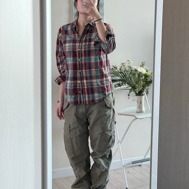 LL Bean 체크 남방