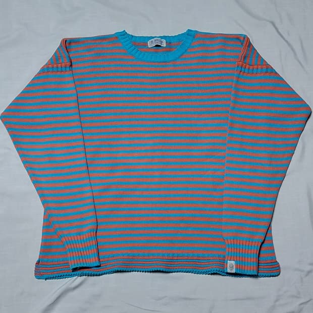 [무료배송] 90s 데빌락 DEVILOCK Stripe 코튼 니트